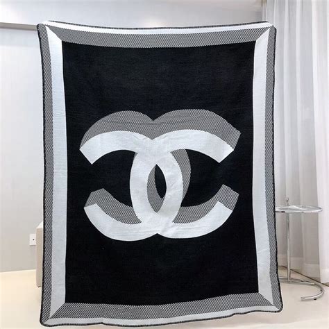 chanel traveling blanket|luxury blanket chanel.